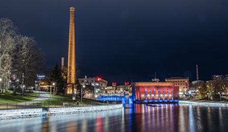 煙囪亮化工程，舊工業(yè)建筑的一次華麗轉(zhuǎn)身！